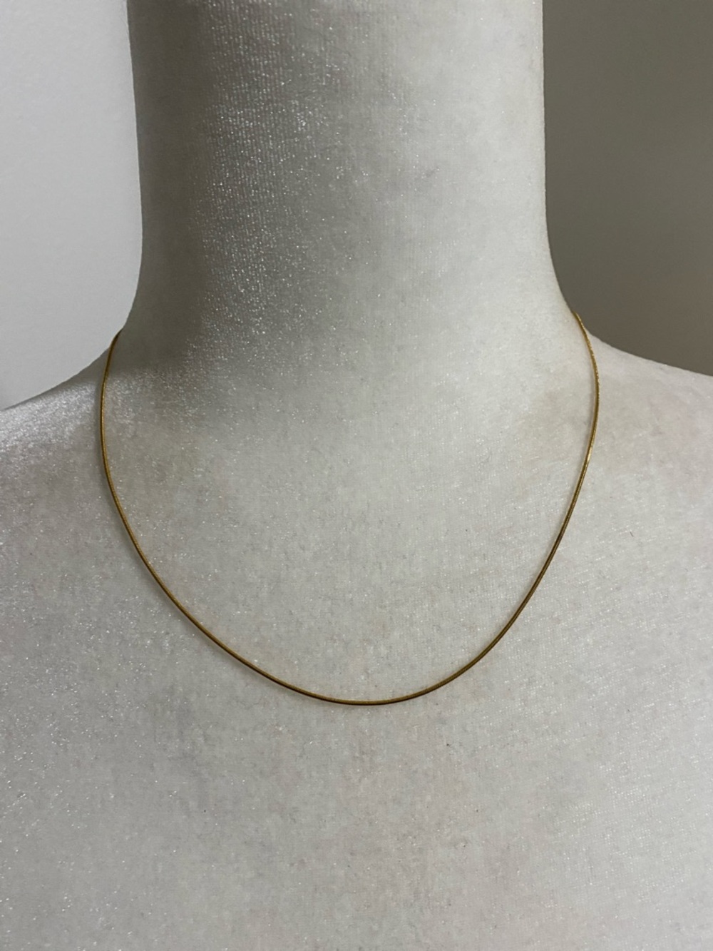 Gold Plated Stainless Steel Snake Chain Necklace - Minimalist Contemporary Chic
